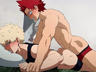 kirishima bakugou hero academia  